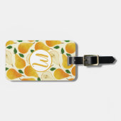 金色の梨パターン ラゲッジタグ (正面横)