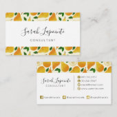 金色の梨パターン 名刺 (正面/裏面)