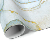 金色の海波。豊富で明るい抽象芸術写真。 ラッピングペーパー (ロールコーナー)