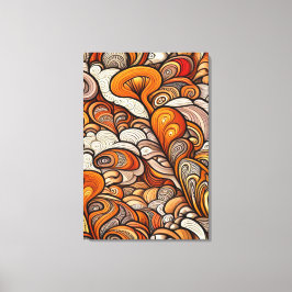 金色の渦巻き キャンバスプリント