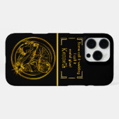 金色の溶接の精密さ iPhoneケース (裏面横)