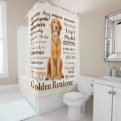 金色の特徴シャワーカーテン シャワーカーテン (インサイチュ)