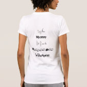 金色の瞳の真夜中の猫 Tシャツ (裏面)