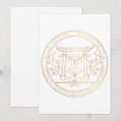 金色の神前結婚神社 (正面/裏面)