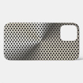 金色の穴あき金属調 Case-Mate iPhoneケース (裏面 (横))