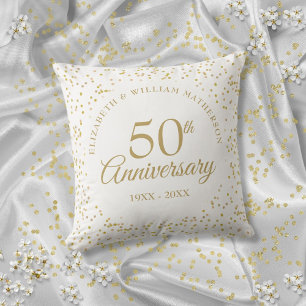 金色の粉ふぶき 50回目の結婚記念日 クッション