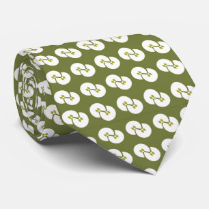 金色の緑のネクタイ ネクタイ