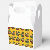 金色の背景にクリスマスミンスパイ フェイバーボックス (オープン)