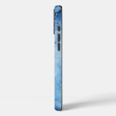 金色の脈を持つブルーマーブルの水彩パターン Case-Mate iPhoneケース (裏面 / 左)