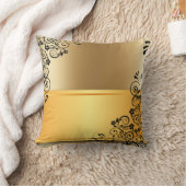 金色の色合いの優雅さ クッション (ブランケット)