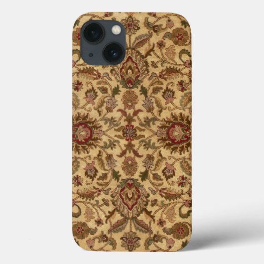 金色の花のアラベスク 東洋タペストリー Case-Mate iPhoneケース (裏面)