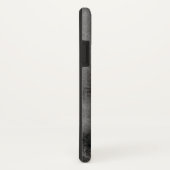 金色の花柄が入った黒大理石 Case-Mate iPhoneケース (裏面/右)