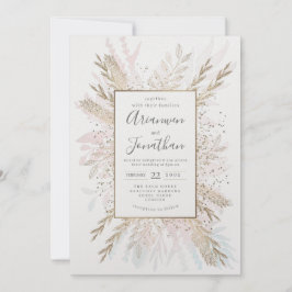 金色の草原の色、水色と箔のヒント シーズンカード