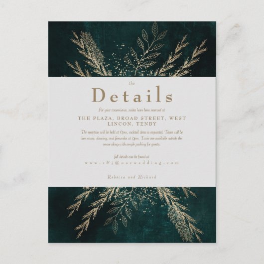 金色の草原 ポストカード (正面)