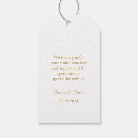 金色の華 ギフトタグ (裏面)