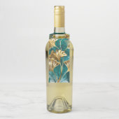 金色の葉の付いた枝 イチョウ ボトルネックタグ (ボトル)