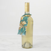 金色の葉の付いた枝 イチョウ ボトルネックタグ (アングル)