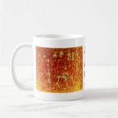 金色の融合ガラス コーヒーマグカップ (左)