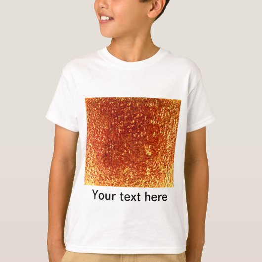 金色の融合ガラス Tシャツ (正面)