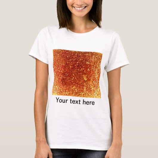 金色の融合ガラス Tシャツ (正面)