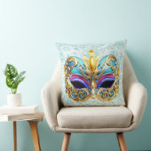 金色の装飾が施された仮面舞踏会 クッション (椅子)
