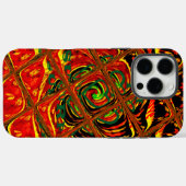 金色の赤いア伝統的フリカ Case-Mate iPhoneケース (裏面 (横))