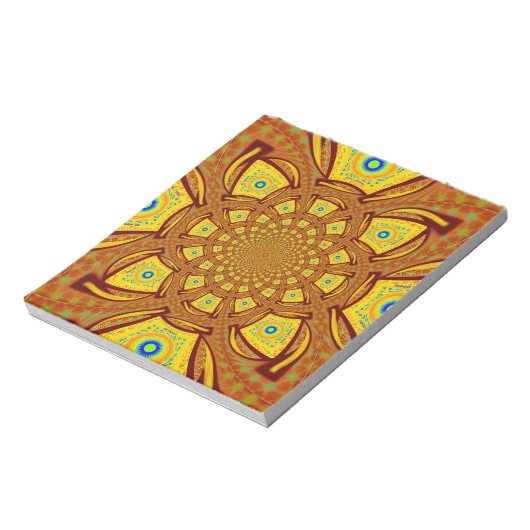 金色の赤アフリカのアジ伝統的ア色 ノートパッド (回転)