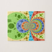 金色の赤アフリカ伝統的色 ジグソーパズル (横)