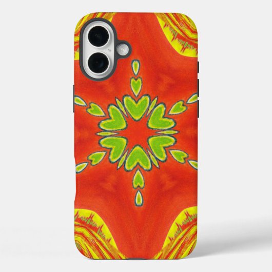 金色の赤アフリカ伝統的色 Case-Mate iPhoneケース (裏面)