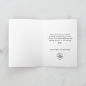 金色の輝くクリスマスの星のグリーティ企業のング シーズンカード (内部)