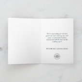 金色の輝くクリスマスボールのグリーティ企業のング シーズンカード (内部)