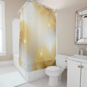 金色の輝くシャワーカーテン シャワーカーテン (インサイチュ)
