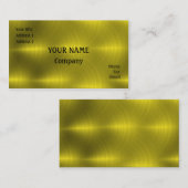 金色の金属 名刺 (正面/裏面)