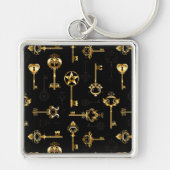 金色の鍵 キーホルダー (正面)