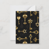 金色の鍵 ノートカード (正面)