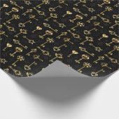 金色の鍵 ラッピングペーパー (角)
