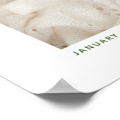 金色の開花ベビーフォトキープサケ ポスター (角)