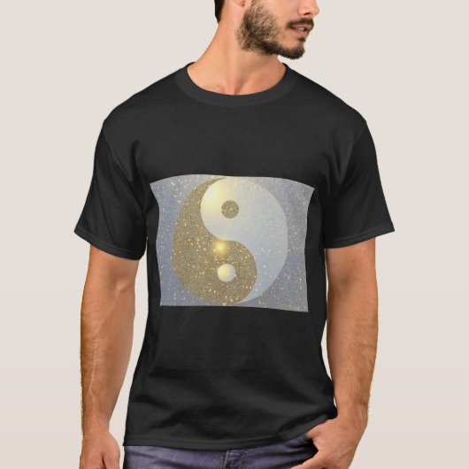金色の陰陽 Tシャツ (正面)