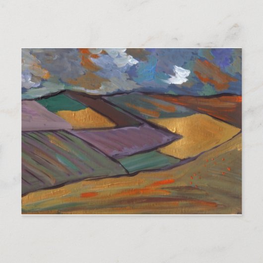 金色の風景 ポストカード (正面)