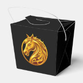 金色の馬の旧正月 フェイバーボックス (裏面サイド)