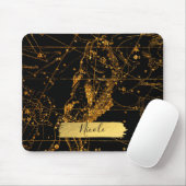 金色の魚座の星図占星術デザイン マウスパッド (マウス)