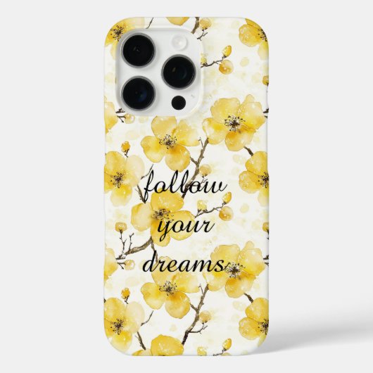 金色の黄色い花 Case-Mate iPhoneケース (裏面)