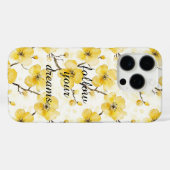 金色の黄色い花 Case-Mate iPhoneケース (裏面 (横))