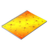 金色の黄色のトンボが飛ぶ ノートブック (左側)