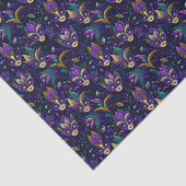 金色の黄色のマスクを持つマルディグラ 薄葉紙 (詳細)