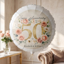 金色の50周年記念の水彩花ブッシュローズ