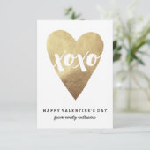 金色のXOXO教室バレンタイン – 白 招待状 (スタンド正面)