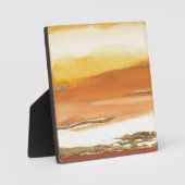 金色アンバーI v2抽象芸術プリント フォトプラーク (正面)