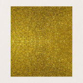 金色パーソナライズされたグリッター 名刺 (内部フラット)