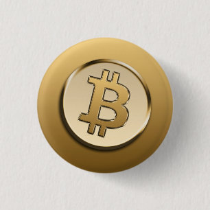 金色ビットコイン バッジ